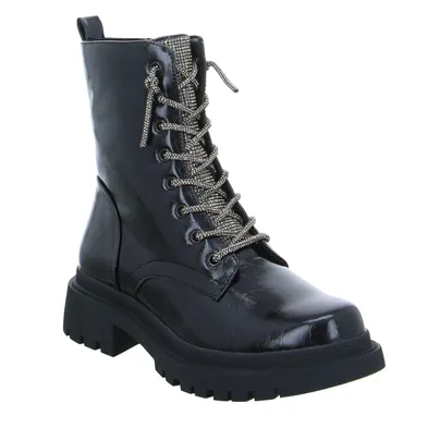 LA STRADA Boot Schwarz Lederimitat LA STRADA Boot Schwarz Lederimitat