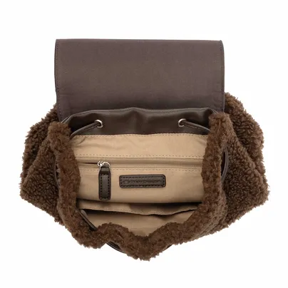 TOM TAILOR Rucksack Braun Textil TOM TAILOR Rucksack Braun Textil