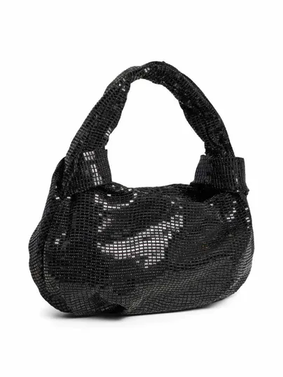 PIECES Clutch / Abendtasche Schwarz Textil PIECES Clutch / Abendtasche Schwarz Textil