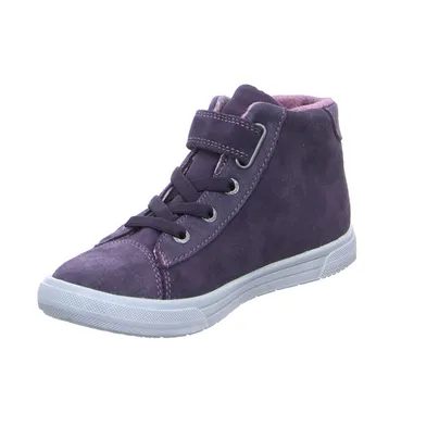 LURCHI Mädchensneaker Kleinkinder-Halbschuh Klett Violette Leder 