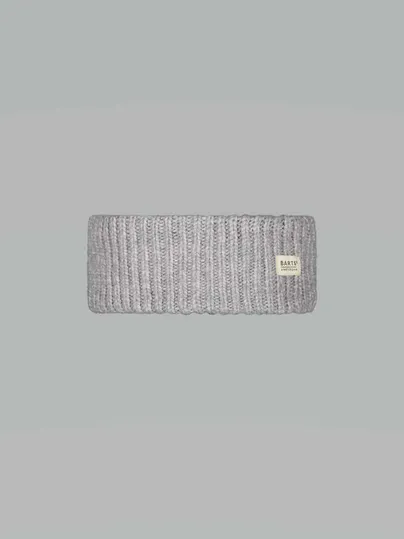 BARTS Rippenstrick Stirnband Hellgrau Textil BARTS Rippenstrick Stirnband Hellgrau Textil