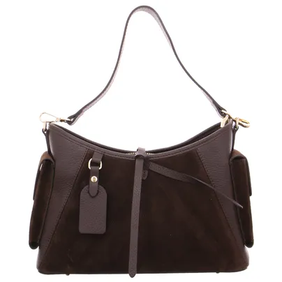 * Ledertasche mit Überschlag Braun Leder * Ledertasche mit Überschlag Braun Leder