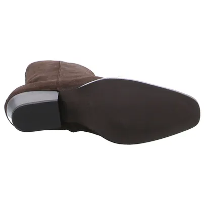SCHUHENGEL Stiefelette Dunkelbraun Leder SCHUHENGEL Stiefelette Dunkelbraun Leder