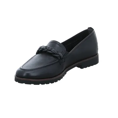 TAMARIS Slipper Schwarz Leder TAMARIS Slipper Schwarz Leder