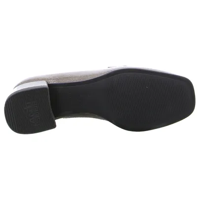 TAMARIS Slipper Taupe Lederimitat TAMARIS Slipper Taupe Lederimitat
