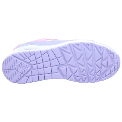 SKECHERS Sneaker Mädchen-Halbschuh Binder Rosa Lederimitat 