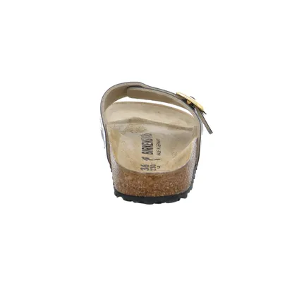 BIRKENSTOCK Bio-Fussbett Taupe Lederimitat 