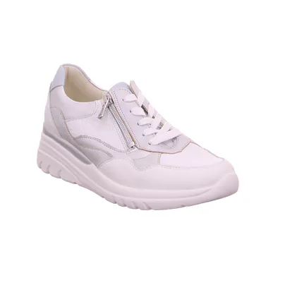 WALDLÄUFER "Confor Pur" Comfort-Schnürer Weiss Leder WALDLÄUFER "Confor Pur" Comfort-Schnürer Weiss Leder