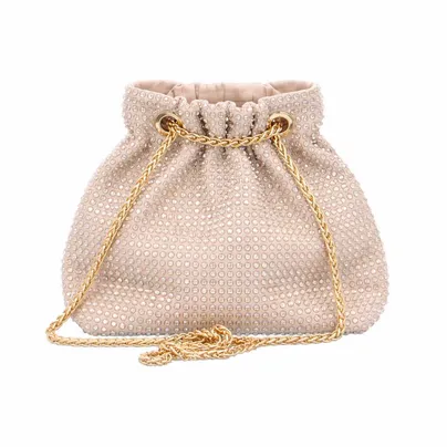 LA STRADA Clutch / Abendtasche Gold Textil LA STRADA Clutch / Abendtasche Gold Textil