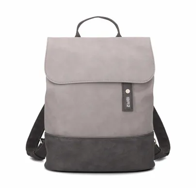 ZWEI Rucksack Grau Lederimitat ZWEI Rucksack Grau Lederimitat