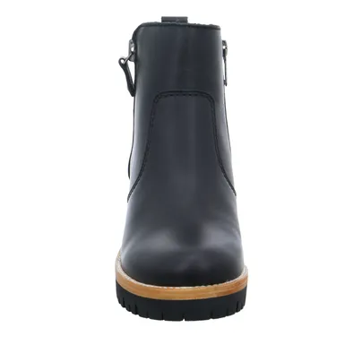 PANAMA JACK mit Lammfell - Innenfutter Stiefelette Schwarz Leder 