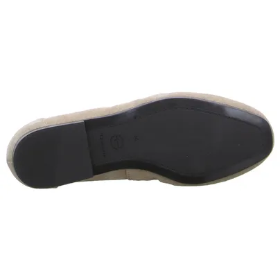 TAMARIS Mokassin Beige Leder TAMARIS Mokassin Beige Leder
