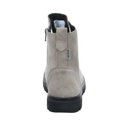 RICOSTA Schnür-Boot Mädchen-Winter-Bottine Taupe Leder 