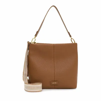 SURI FREY Umhängetasche Camel Lederimitat 