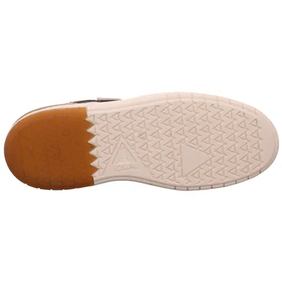 CLARKS Halbschuhe Sneaker Beige Leder CLARKS Halbschuhe Sneaker Beige Leder
