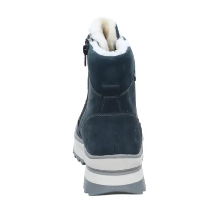 REMONTE mit TEX-Membrane Snowboot Blau Leder 