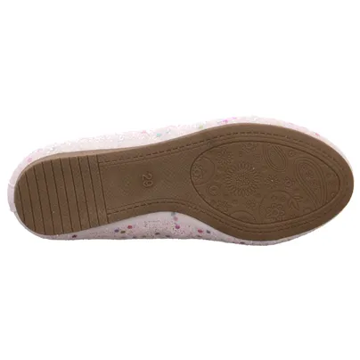 INDIGO Festlicher Schuh Mädchen-Ballerina Weiss Lederimitat INDIGO Festlicher Schuh Mädchen-Ballerina Weiss Lederimitat