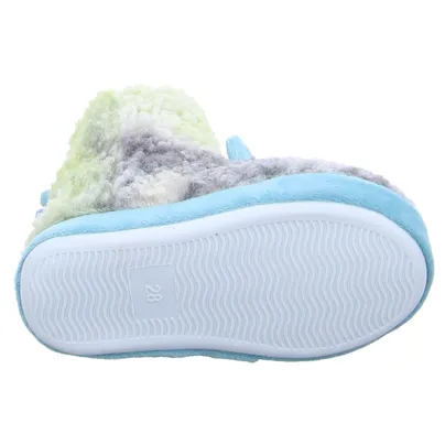BECKER warmer Hausschuh Kinder-Winterhausschuh Petrol Textil 