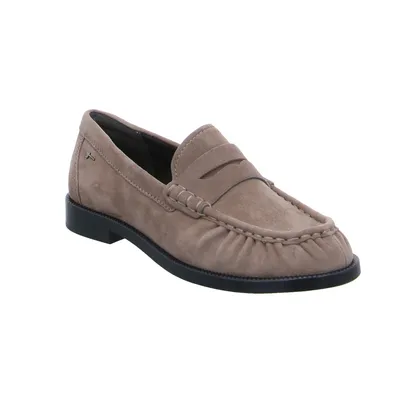 TAMARIS Mokassin Taupe Leder TAMARIS Mokassin Taupe Leder