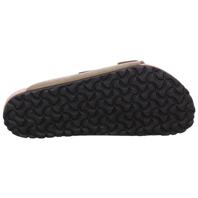 BIRKENSTOCK Normale Breite Bio-Mûles Khaki Leder BIRKENSTOCK Normale Breite Bio-Mûles Khaki Leder