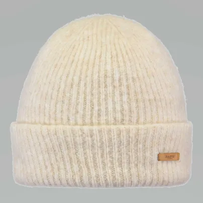BARTS feiner Rippenstrick, Umschlag Mütze Offwhite Textil BARTS feiner Rippenstrick, Umschlag Mütze Offwhite Textil