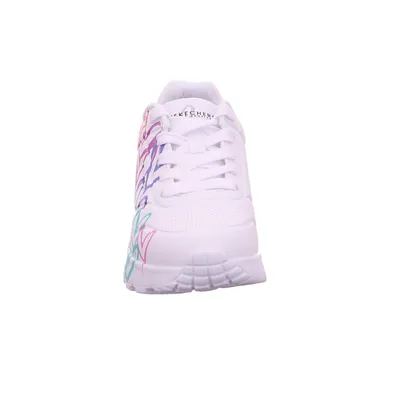 SKECHERS Sneaker Mädchen-Halbschuh Binder Weiss Lederimitat SKECHERS Sneaker Mädchen-Halbschuh Binder Weiss Lederimitat