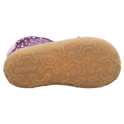 PEPINO Bottine Lauflernschuh Dunkelrot Leder 