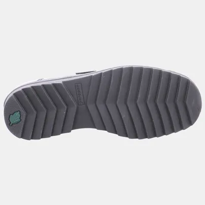 WALDLÄUFER Halbschuh Schwarz Leder 