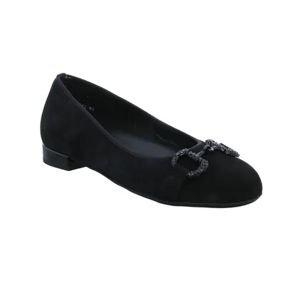 ARA mit Wechselfussbett Comfort-Ballerina Schwarz Leder ARA mit Wechselfussbett Comfort-Ballerina Schwarz Leder