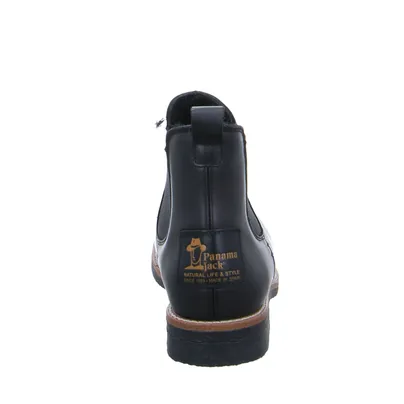 PANAMA JACK mit Lammfell - Innenfutter Boot Schwarz Leder PANAMA JACK mit Lammfell - Innenfutter Boot Schwarz Leder