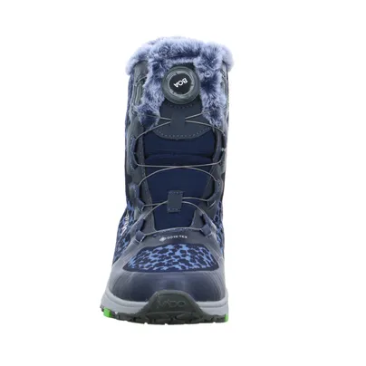 VADO Winter-Sneaker high Mädchen-Snowboot Membrane Blau Textil VADO Winter-Sneaker high Mädchen-Snowboot Membrane Blau Textil