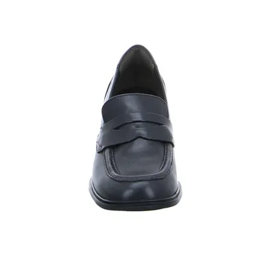 TAMARIS Hochfrontpumps Schwarz Leder 