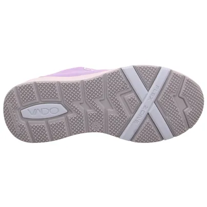 VADO Sneaker Outdoor Mädchen-Halbschuh Klett Flieder Textil 