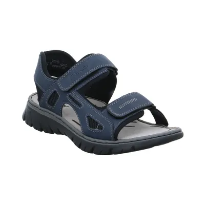 RIEKER Sandale Blau Lederimitat 
