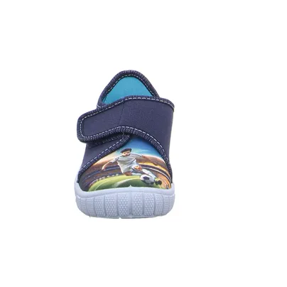SUPERFIT Unisex Kinder-Hausschuh Jeansblau Textil SUPERFIT Unisex Kinder-Hausschuh Jeansblau Textil