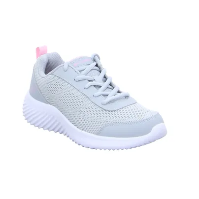 SKECHERS Sneaker Mädchen-Halbschuh Binder Grau Textil 