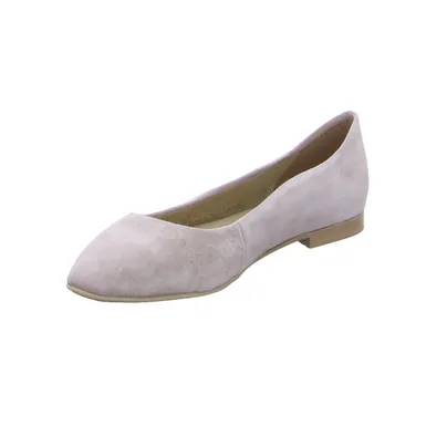 TAMARIS Ballerina Taupe Leder TAMARIS Ballerina Taupe Leder