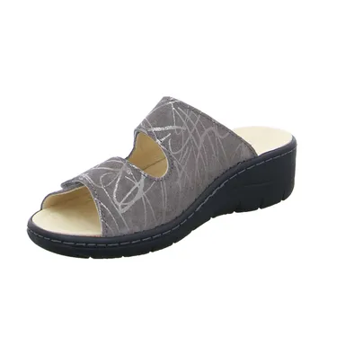 COLLECTION CHRISTA PFAFF Pantolette Grau Leder COLLECTION CHRISTA PFAFF Pantolette Grau Leder