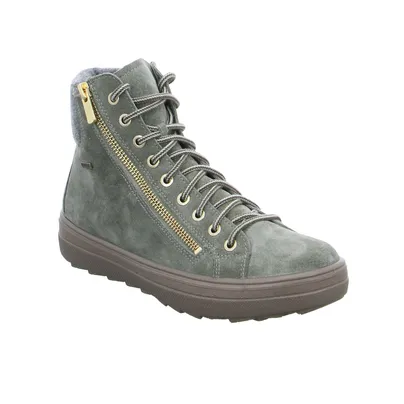 LEGERO mit Gore-Tex Membrane Mid Cut Sneaker Grün Leder 