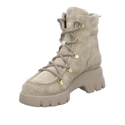 PAUL GREEN Boot Beige Leder 