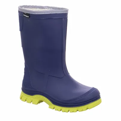 SPIRALE Kinder-Gummistiefel Warmfutter Blau Synthetik SPIRALE Kinder-Gummistiefel Warmfutter Blau Synthetik