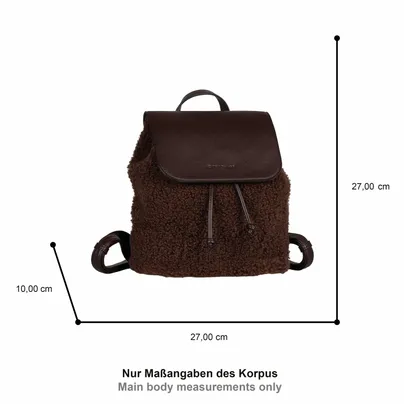 TOM TAILOR Rucksack Braun Textil TOM TAILOR Rucksack Braun Textil