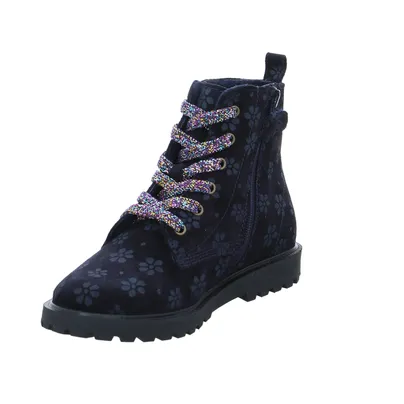 SCHUHENGEL Schnürstiefel Kleinkinder-Winterstiefel Blau Leder SCHUHENGEL Schnürstiefel Kleinkinder-Winterstiefel Blau Leder