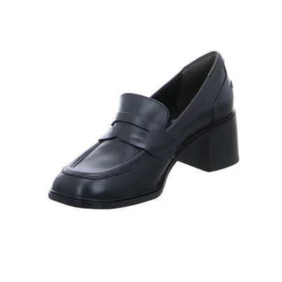 TAMARIS Hochfrontpumps Schwarz Leder 