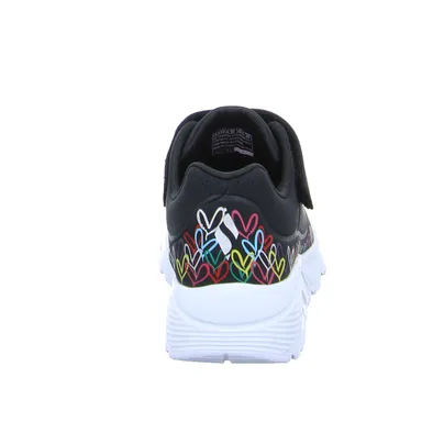 SKECHERS Sneaker Mädchen-Halbschuh Binder Schwarz Lederimitat 