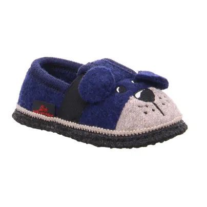 BECK warmer Hausschuh Kinder-Winterhausschuh Blau Textil BECK warmer Hausschuh Kinder-Winterhausschuh Blau Textil