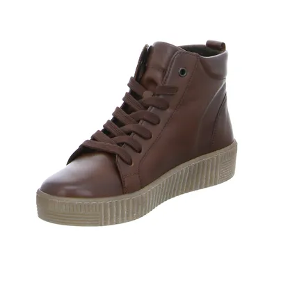 GABOR Mid Cut Sneaker Braun Leder GABOR Mid Cut Sneaker Braun Leder