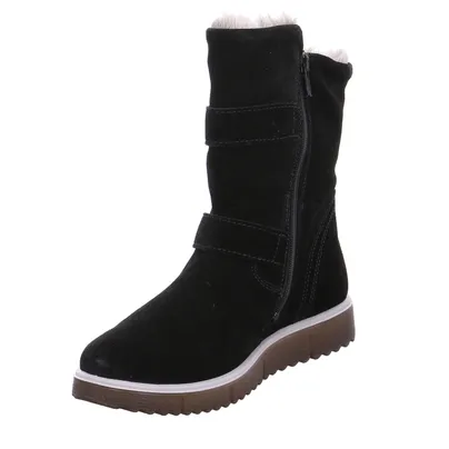 SUPERFIT Stiefelette Mädchen-Winter-Bottine Schwarz Textil SUPERFIT Stiefelette Mädchen-Winter-Bottine Schwarz Textil