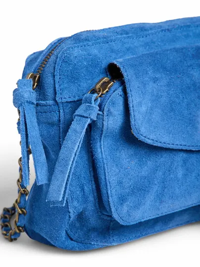 PIECES Umhängetasche Jeansblau Leder PIECES Umhängetasche Jeansblau Leder