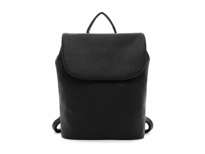 RUE68 Rucksack Schwarz Lederimitat 